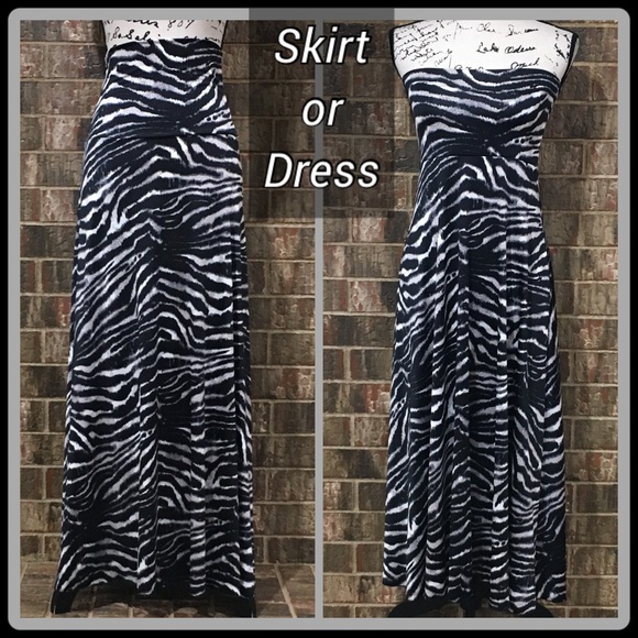 NWOT AVITAL Pretty Animal Print 3 in 1 Skirt/Dress - Picture 1 of 14